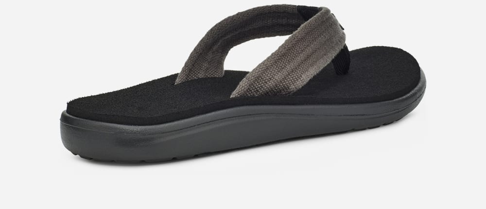 Tong Teva Voya Canvas Homme Grise | France-2680