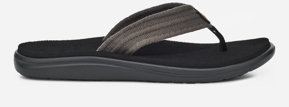 Tong Teva Voya Canvas Homme Grise | France-2680