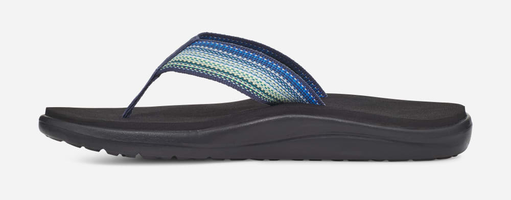 Tong Teva Voya Femme Bleu Marine Multicolore | France-8145