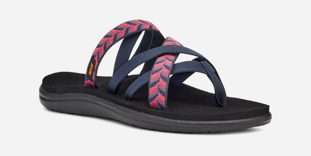 Tong Teva Voya Zillesa Femme Bleu Marine | France-5872