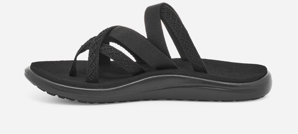 Tong Teva Voya Zillesa Femme Noir | France-6547