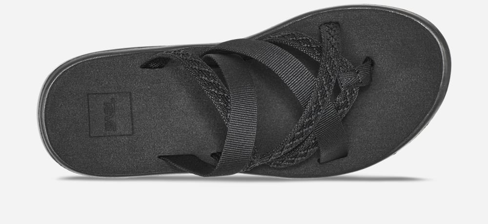 Tong Teva Voya Zillesa Femme Noir | France-6547