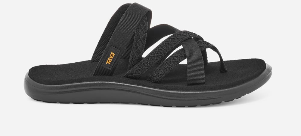 Tong Teva Voya Zillesa Femme Noir | France-6547