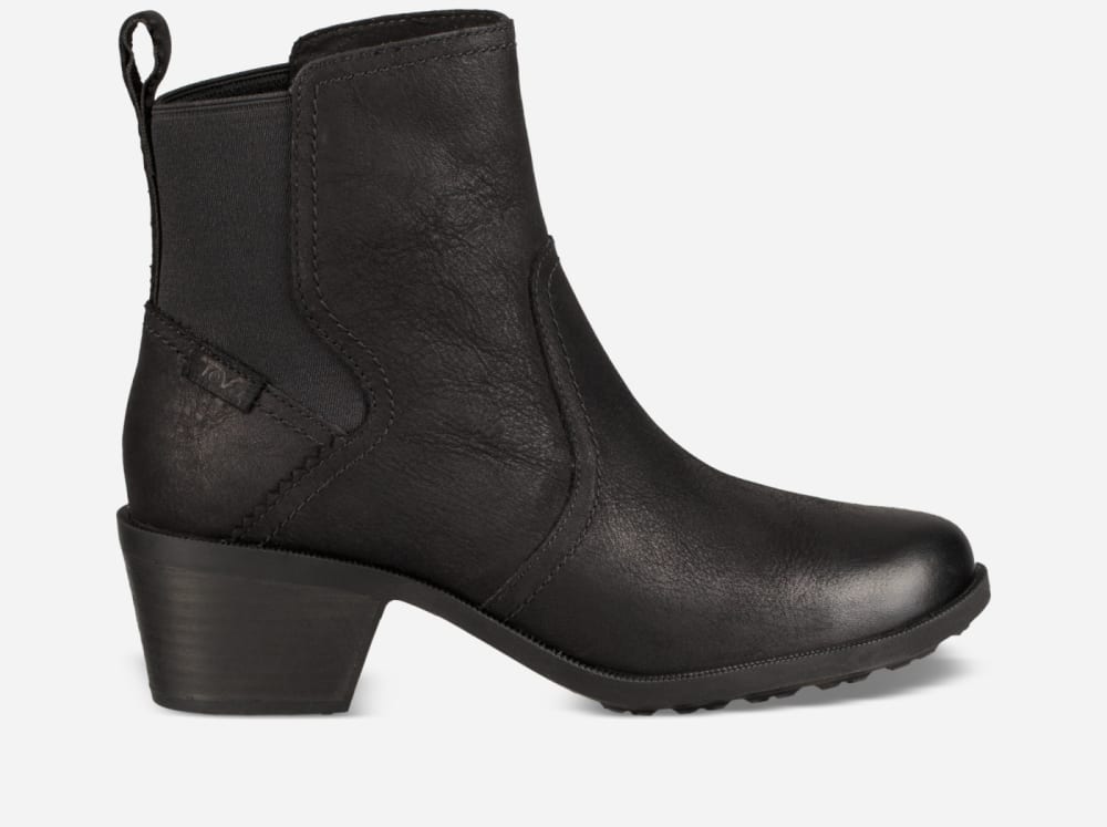 Bottes Teva Anaya Chelsea Waterproof Femme Noir | France-8536