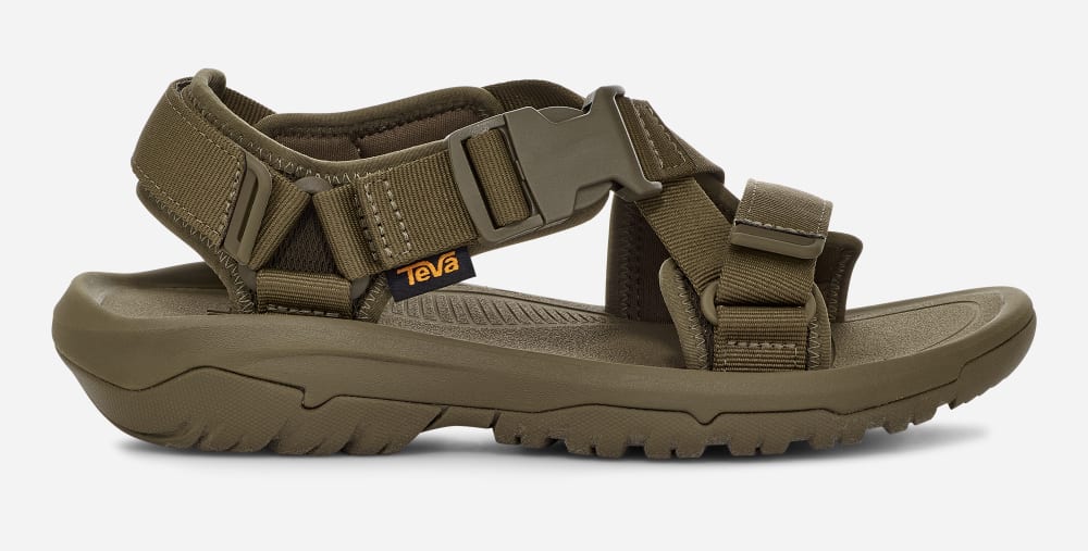 Sandales Randonnée Teva Hurricane Verge Homme Vert Olive Foncé | France-7584