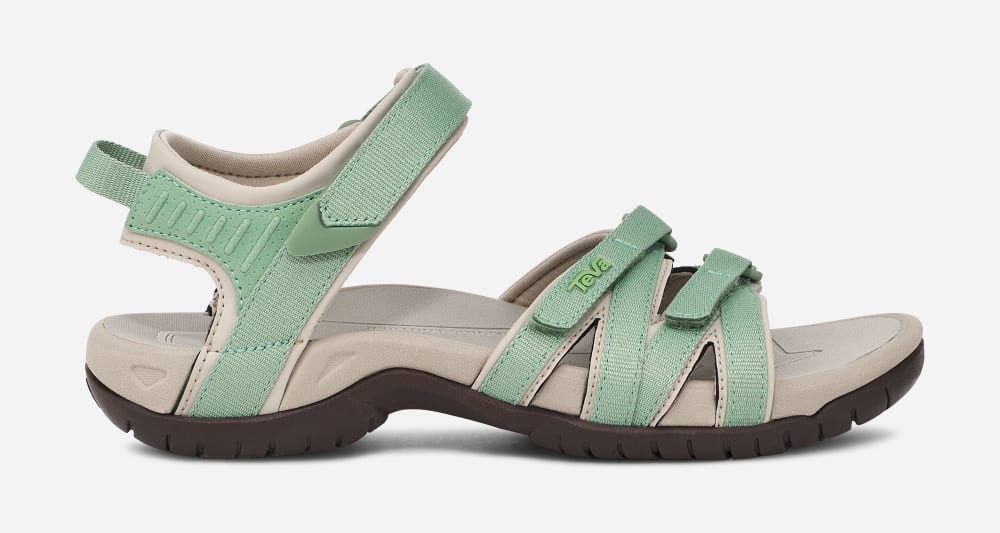 Sandales Randonnée Teva Tirra Femme Vert | France-2370