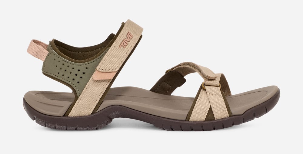 Sandales Randonnée Teva Verra Femme Vert Olive | France-5497