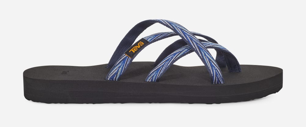 Tong Teva Olowahu Femme Indigo | France-7892