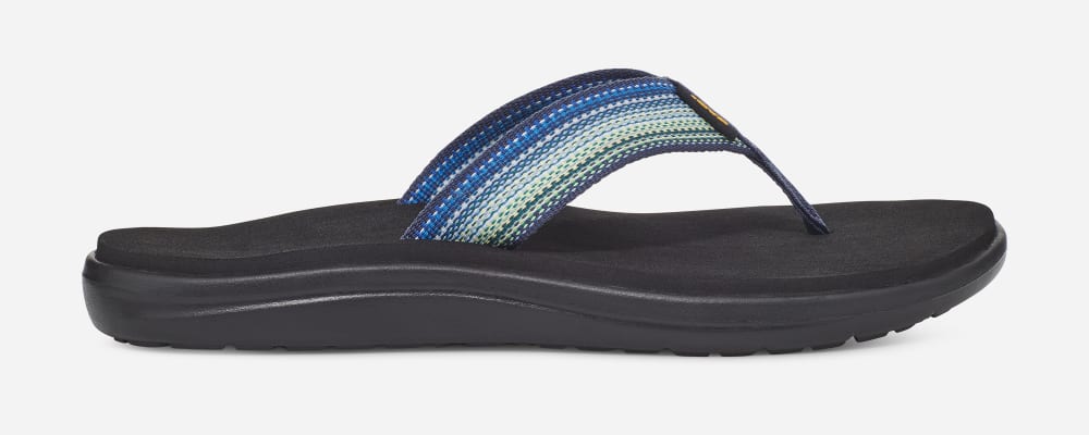 Tong Teva Voya Femme Bleu Marine Multicolore | France-8145